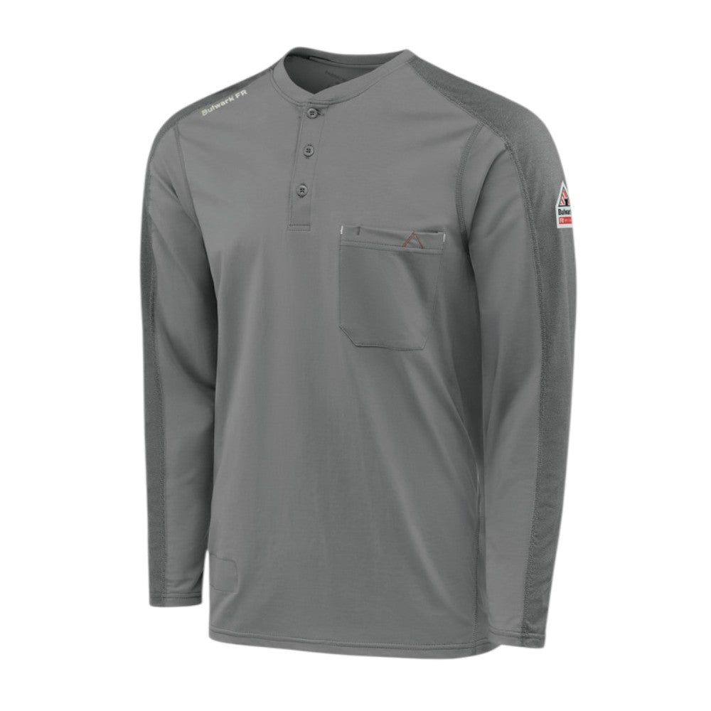 Bulwark FR Men's Flex Knit Henley - Charcoal