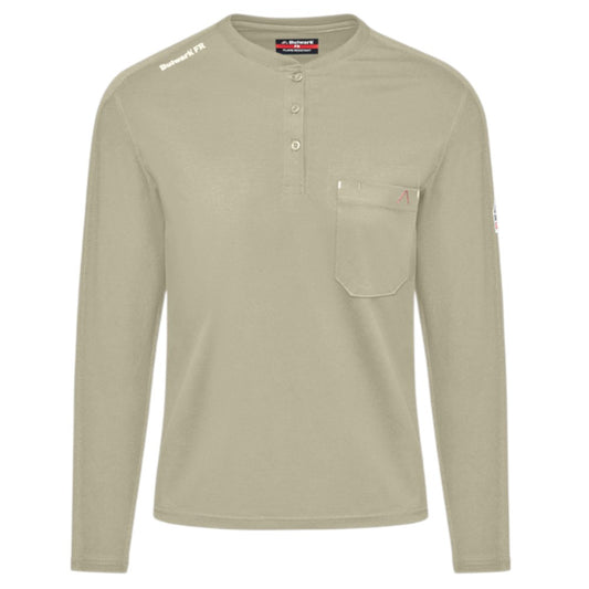 Bulwark FR Women's Flex Knit Henley - Khaki