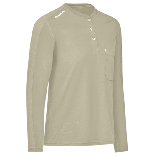 Bulwark FR Women's Flex Knit Henley - Khaki