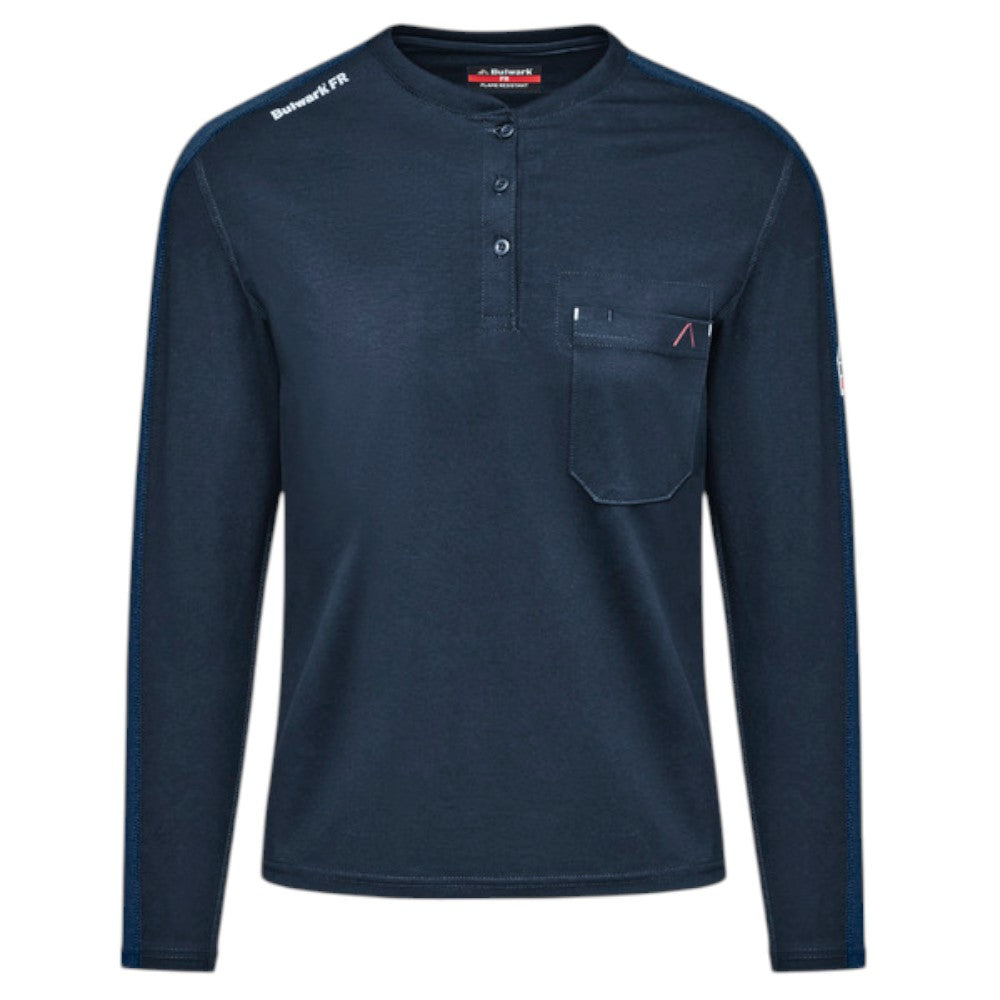 Bulwark FR Women's Flex Knit Henley - Navy