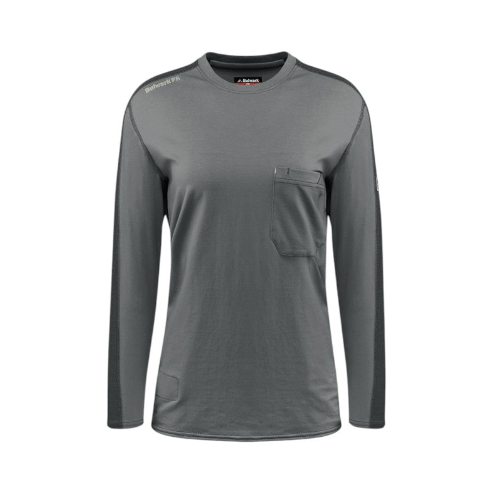 Bulwark FR Women's Flex Knit Tee - Charcoal