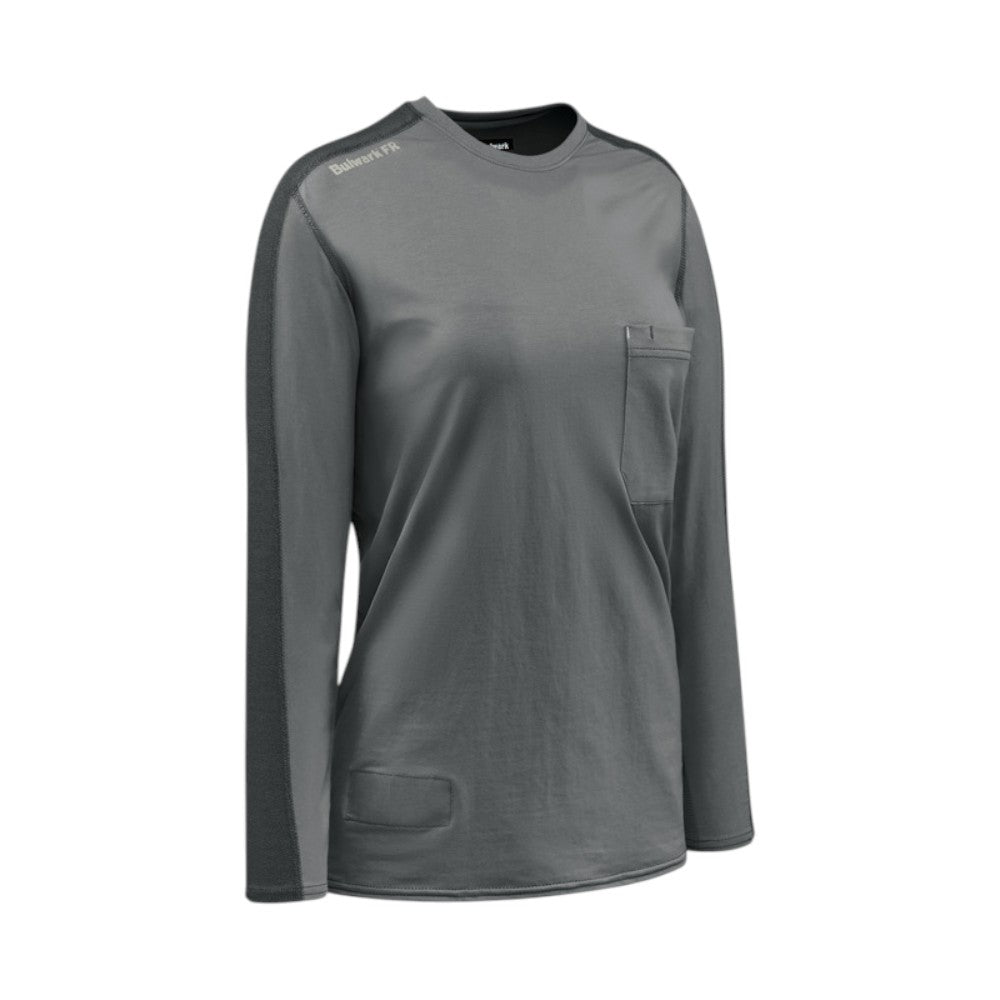 Bulwark FR Women's Flex Knit Tee - Charcoal