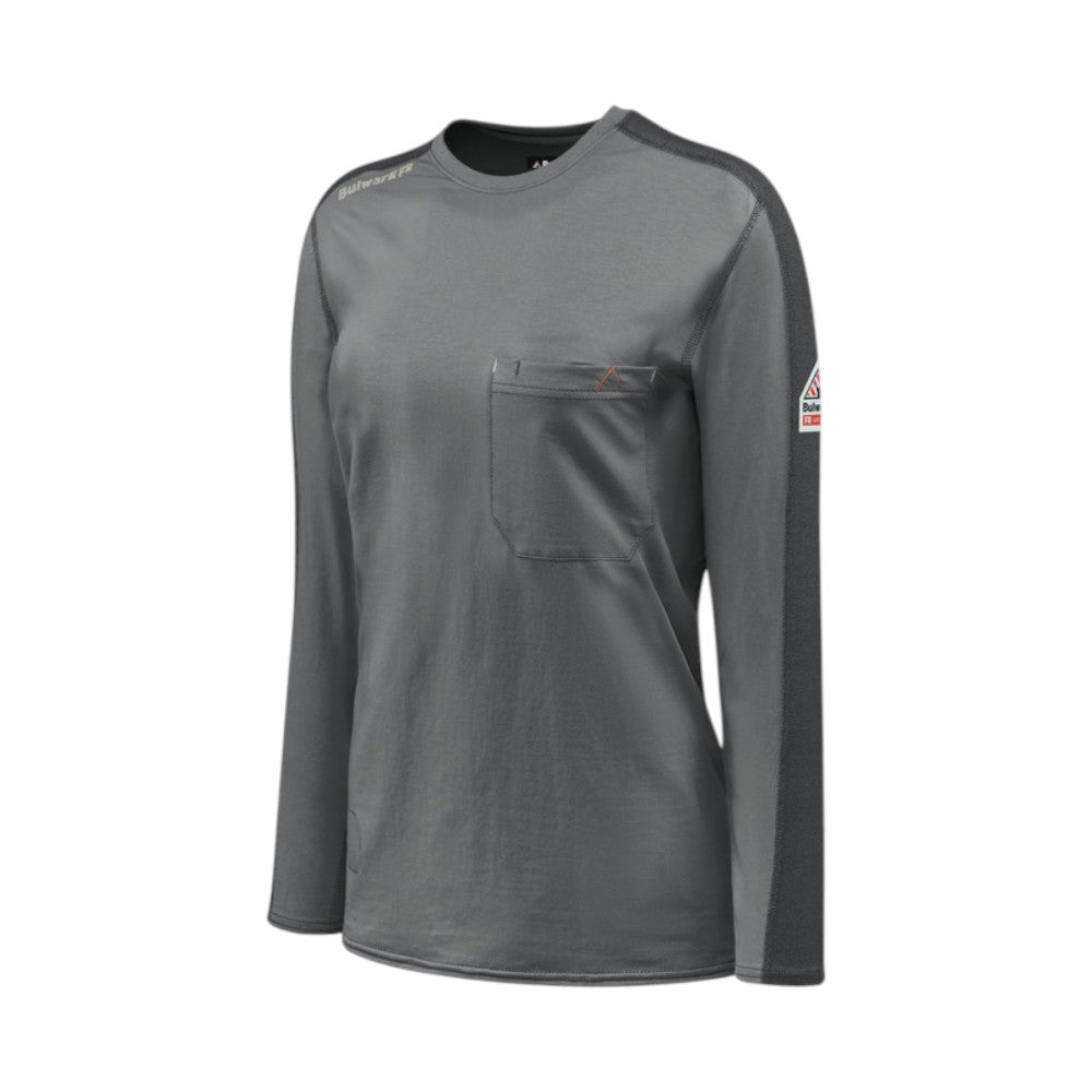 Bulwark FR Women's Flex Knit Tee - Charcoal