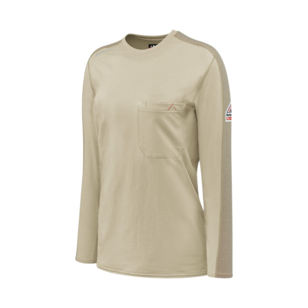 Bulwark FR Women's Flex Knit Tee - Khaki