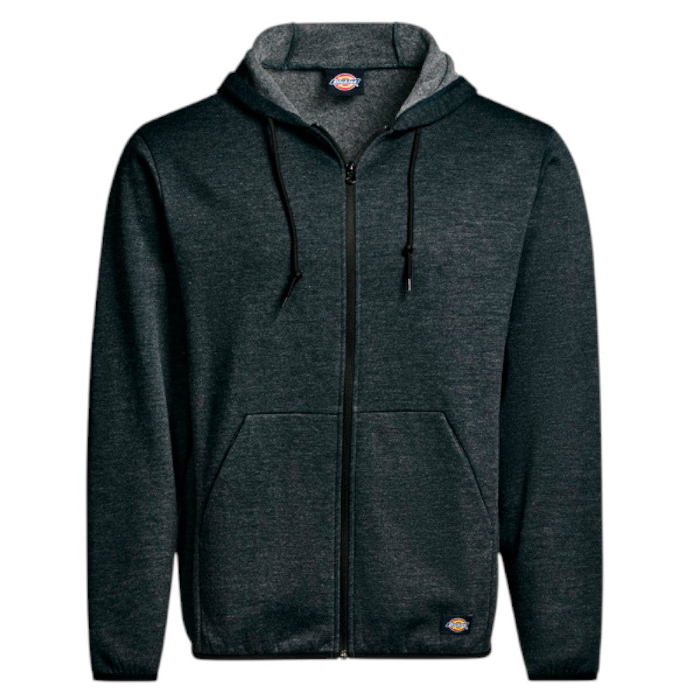 DICKIES Full Zip Fleece Hoodie - Black Heather