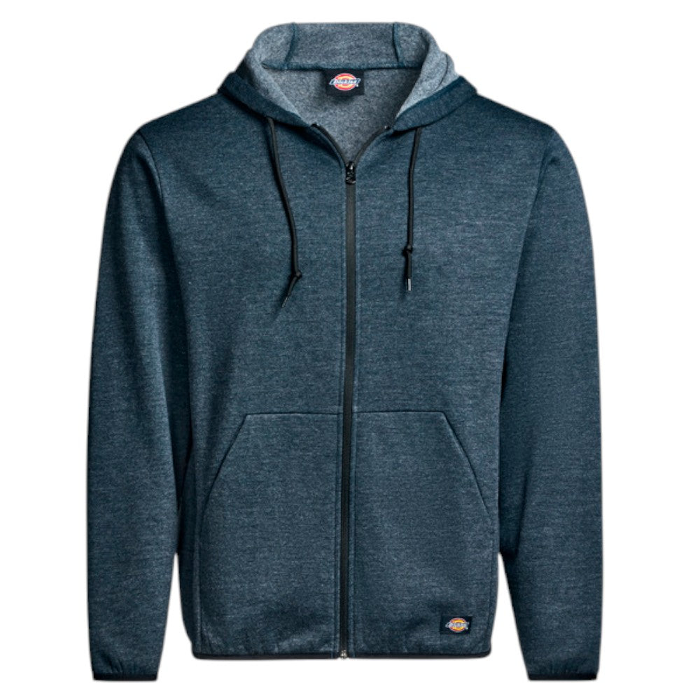 DICKIES Full Zip Fleece Hoodie - Dark Navy Heather