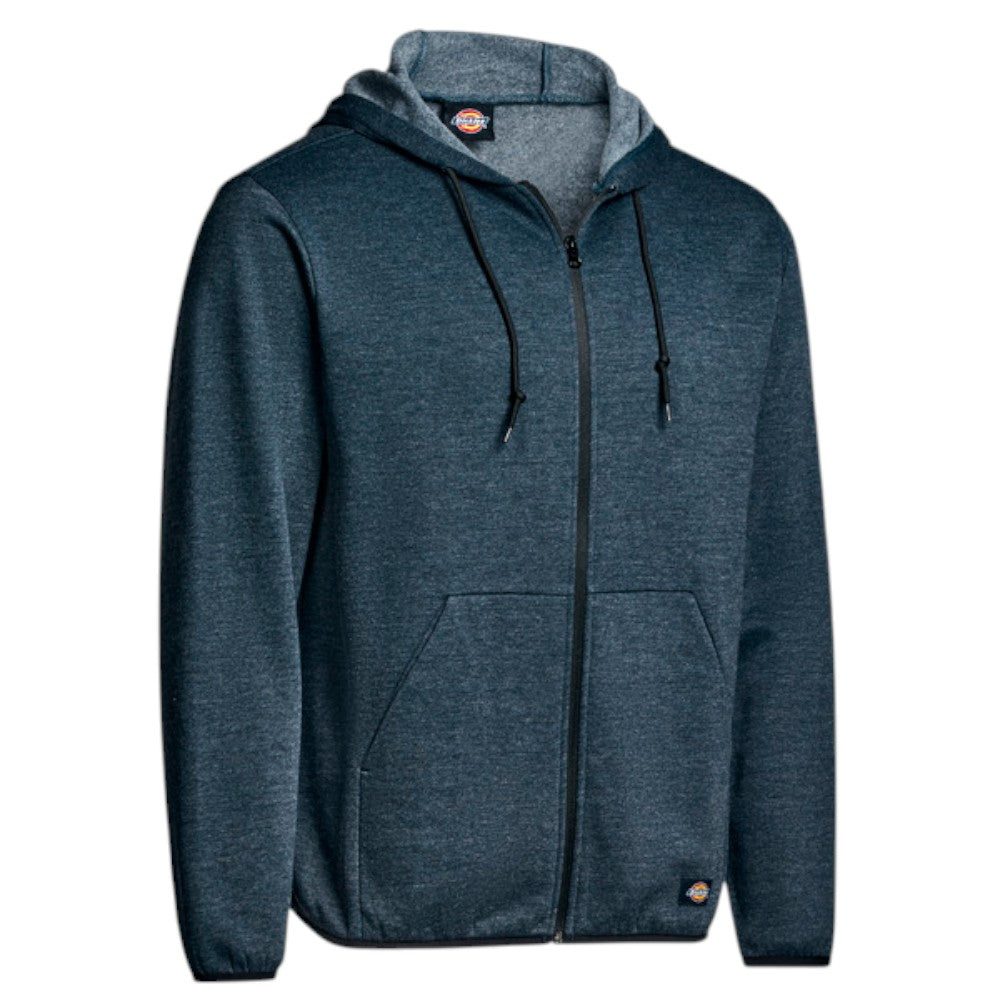 DICKIES Full Zip Fleece Hoodie - Dark Navy Heather