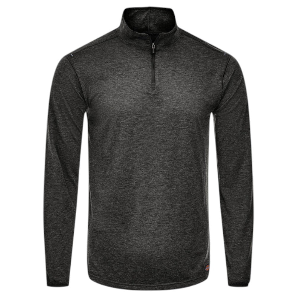 DICKIES ProTect Merino Blend Quarter Zip - Dark Charcoal Heather