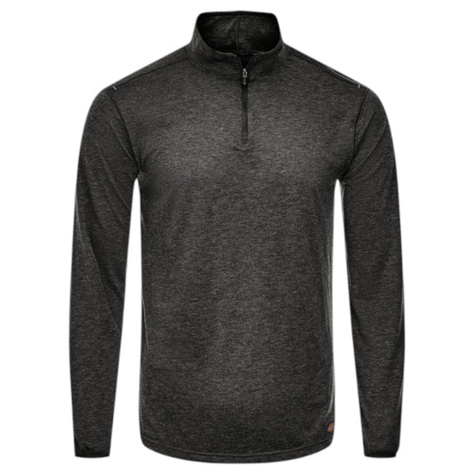 DICKIES ProTect Merino Blend Quarter Zip - Dark Charcoal Heather