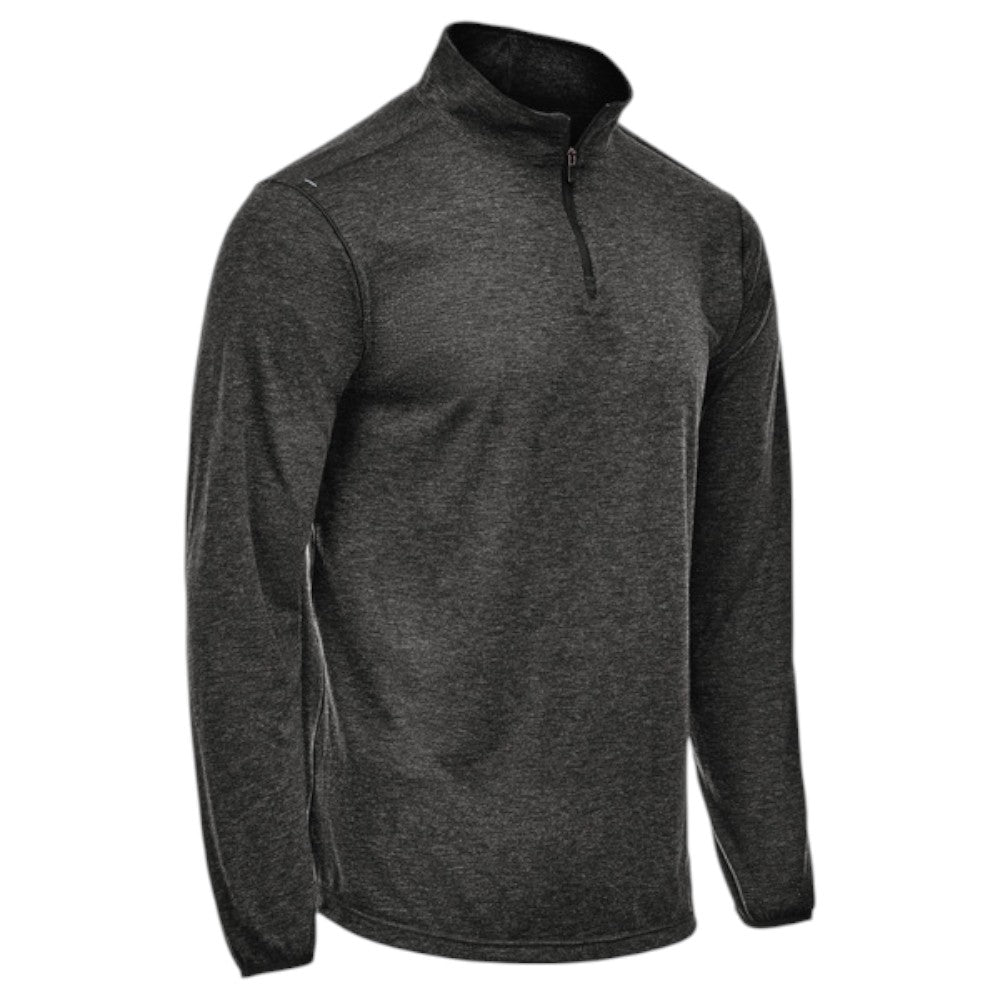 DICKIES ProTect Merino Blend Quarter Zip - Dark Charcoal Heather