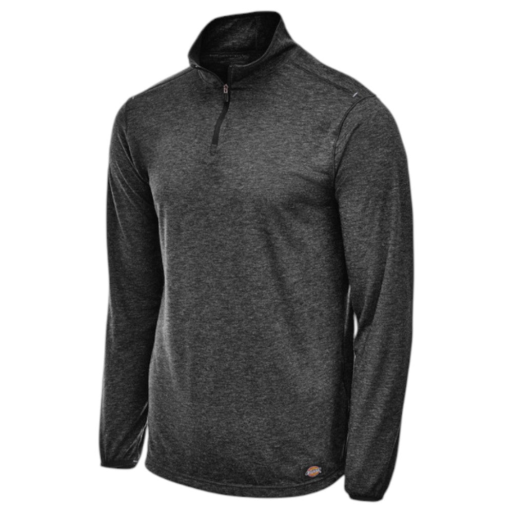 DICKIES ProTect Merino Blend Quarter Zip - Dark Charcoal Heather