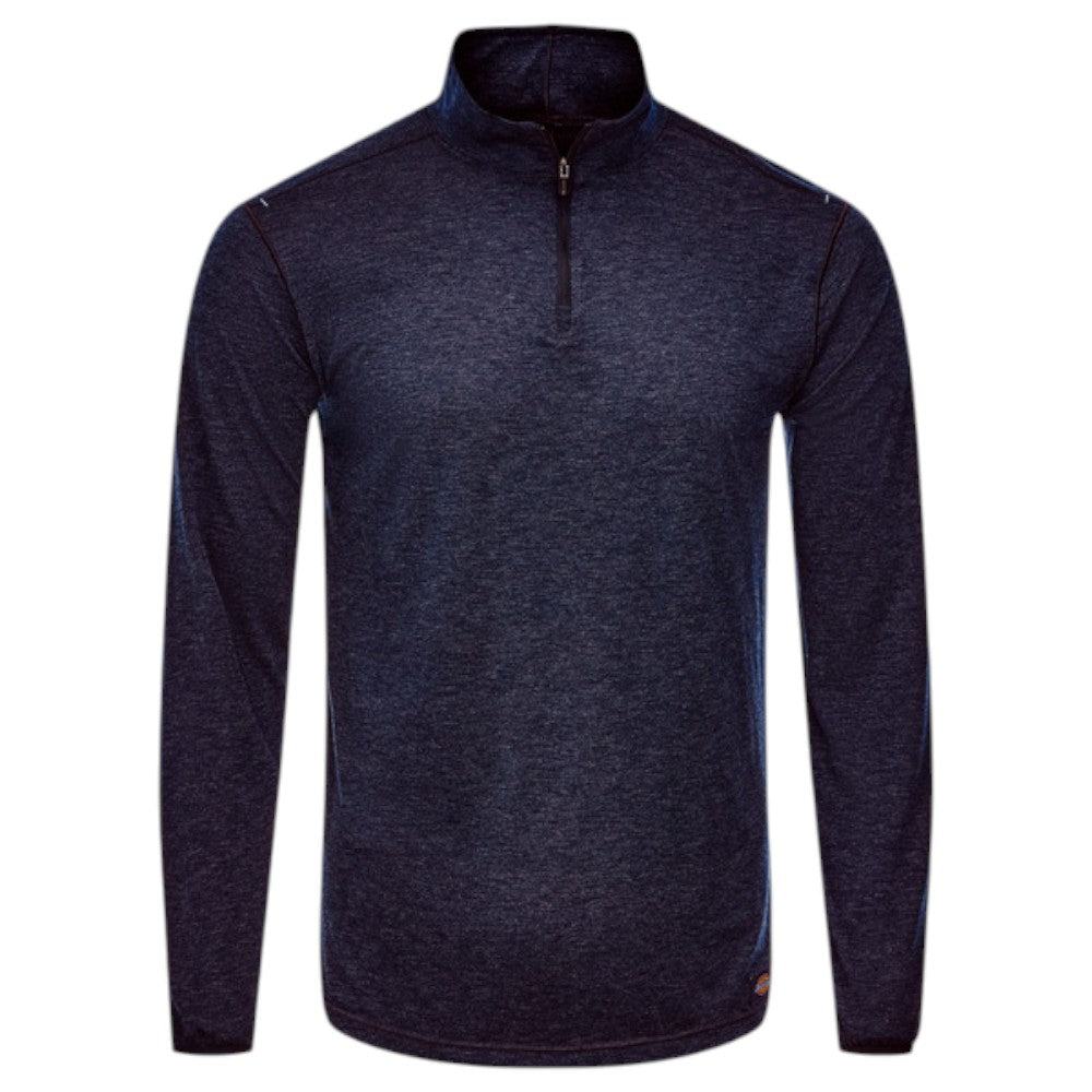DICKIES ProTect Merino Blend Quarter Zip - Dark Navy Heather