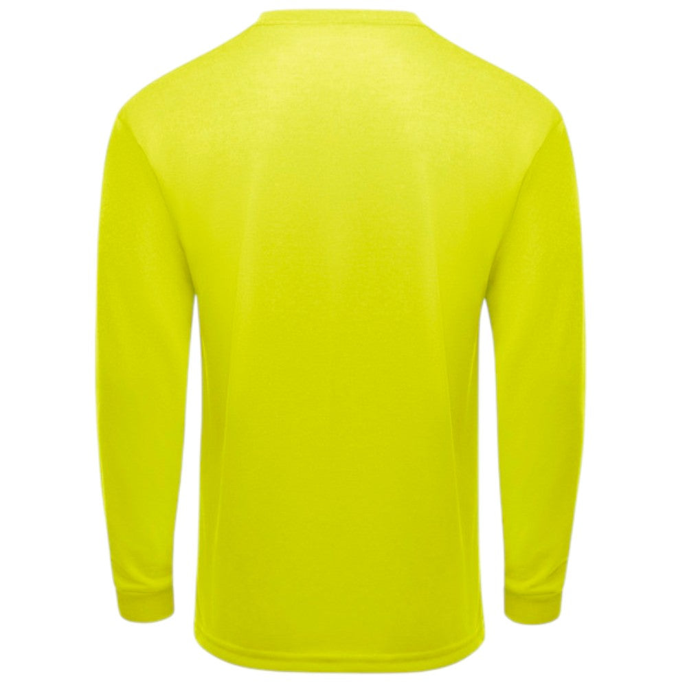 Red Kap® Uniform Long Sleeve T-Shirt - Yellow Lime