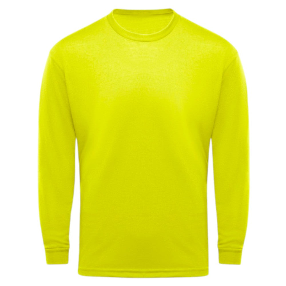 Red Kap® Uniform Long Sleeve T-Shirt - Yellow Lime
