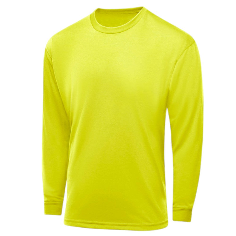 Red Kap® Uniform Long Sleeve T-Shirt - Yellow Lime