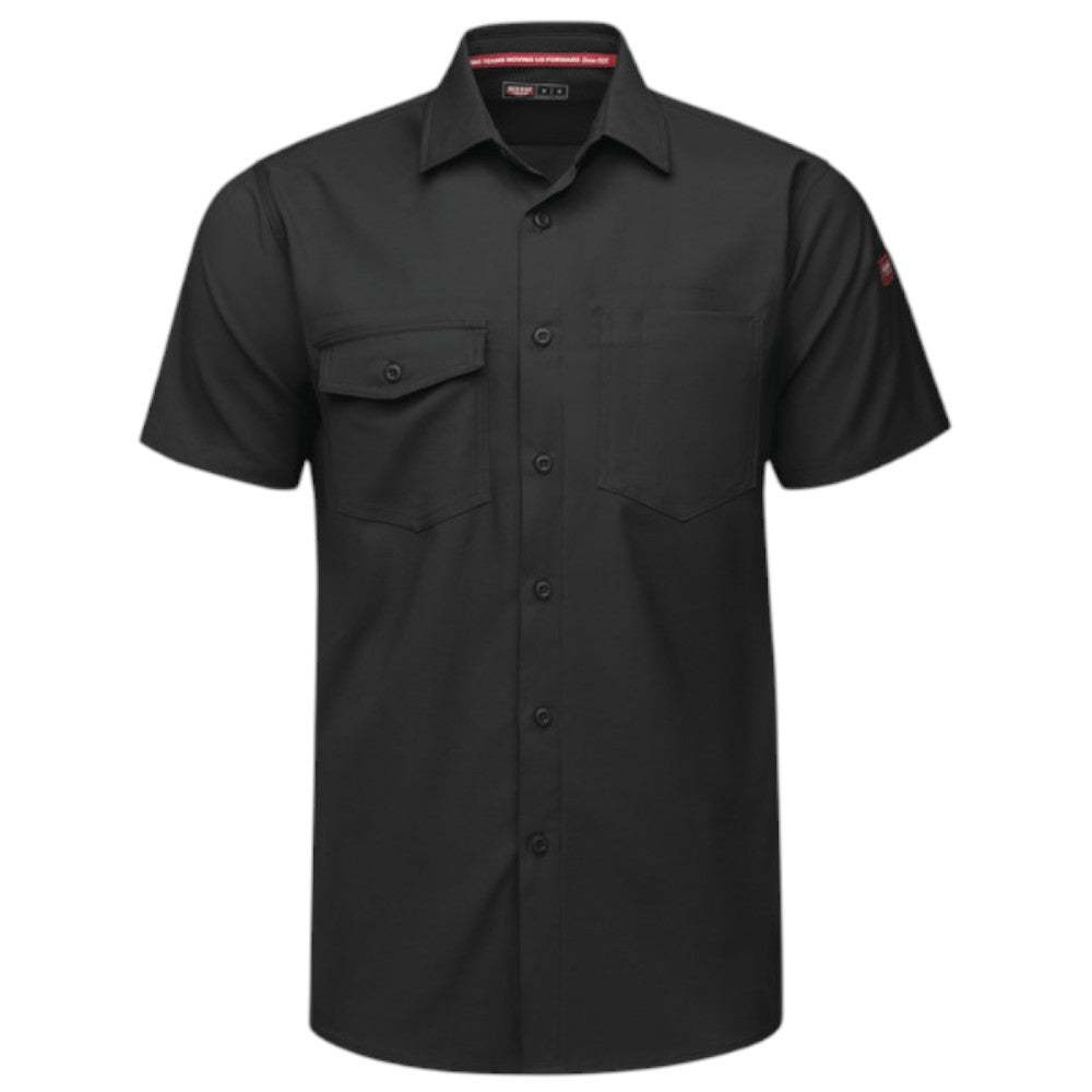 Red Kap® Men's Cooling Short Sleeve Work Shirt - Black