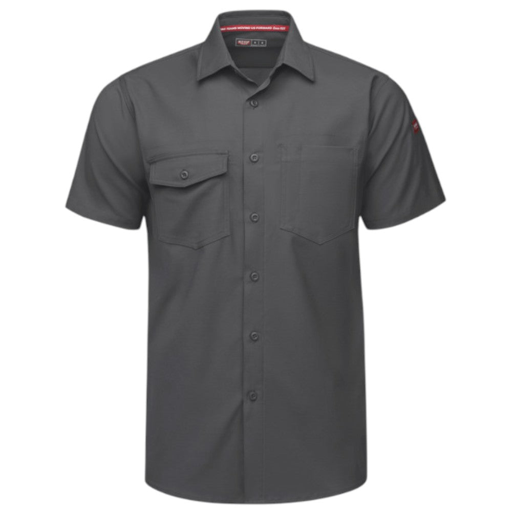 Red Kap® Men's Cooling Short Sleeve Work Shirt - Carbon
