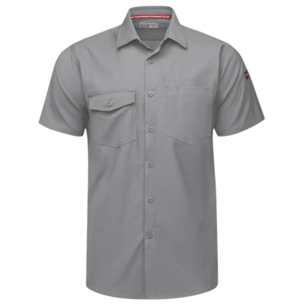 Red Kap® Men's Cooling Short Sleeve Work Shirt - Gravel