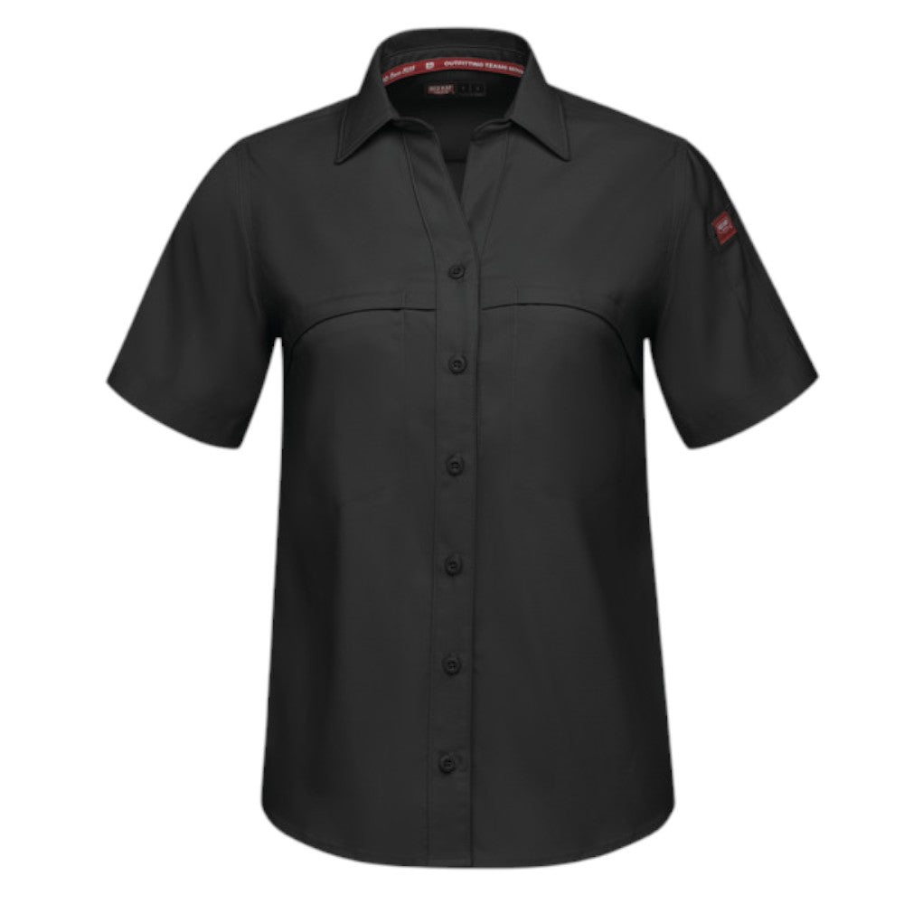 Red Kap® Women's Cooling Short Sleeve Work Shirt - Black