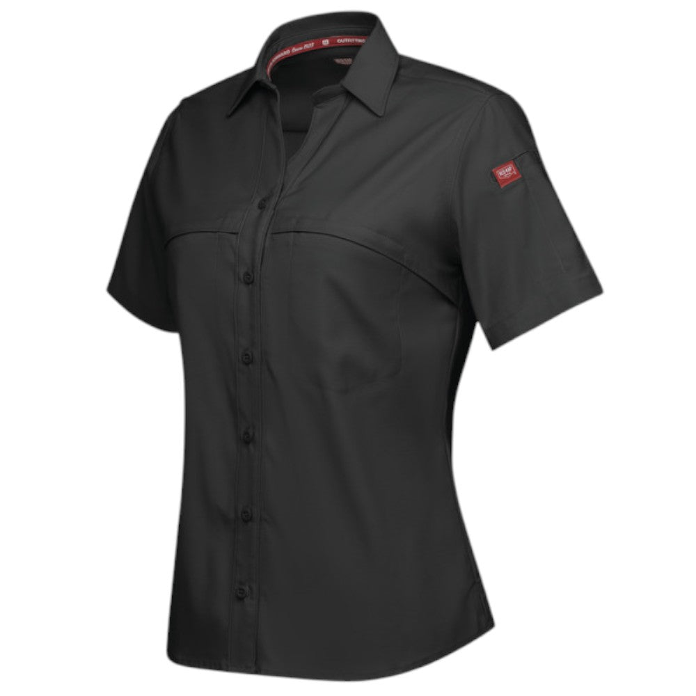 Red Kap® Women's Cooling Short Sleeve Work Shirt - Black