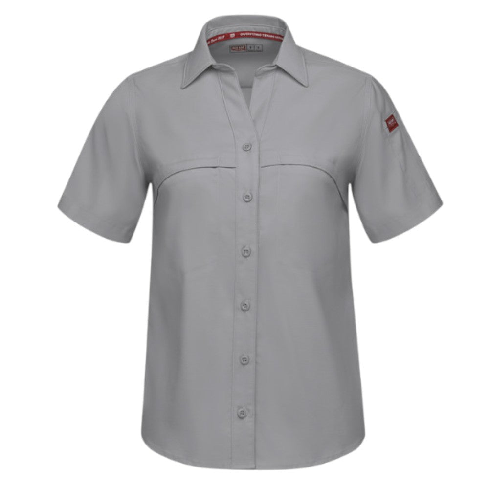Red Kap® Women's Cooling Short Sleeve Work Shirt - Gravel
