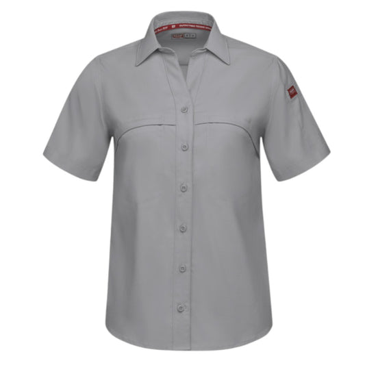 Red Kap® Women's Cooling Short Sleeve Work Shirt - Gravel