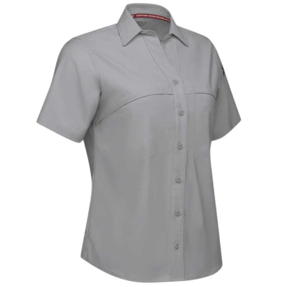 Red Kap® Women's Cooling Short Sleeve Work Shirt - Gravel