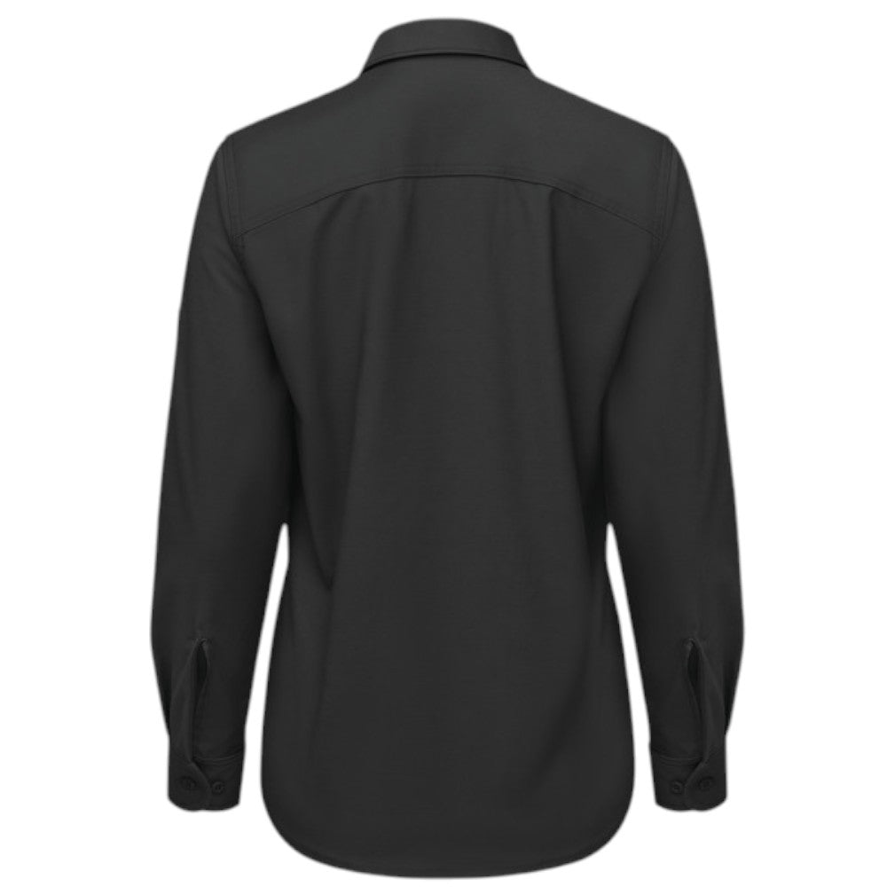 Red Kap® Women's Cooling Long Sleeve Work Shirt - Black