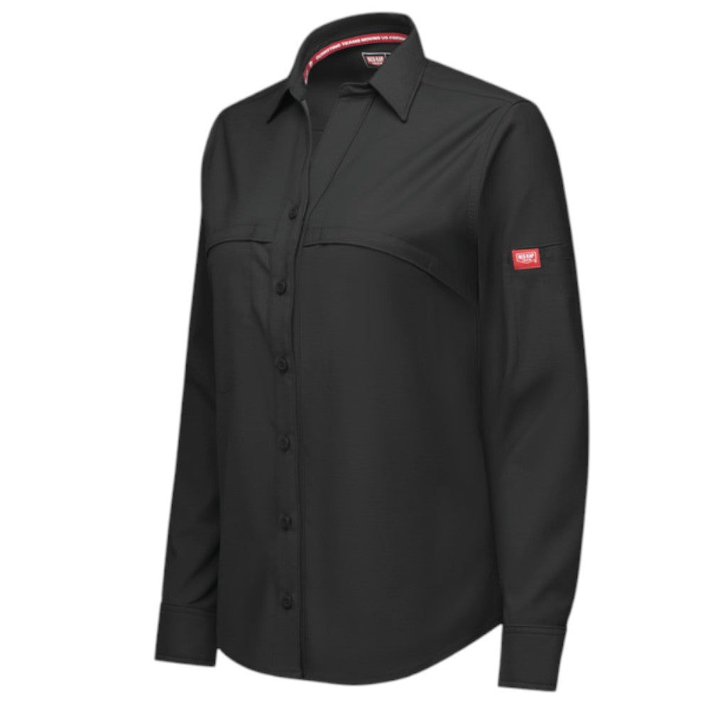 Red Kap® Women's Cooling Long Sleeve Work Shirt - Black