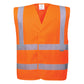 Portwest C470 Hi-Vis Two Band & Brace Safety Vest - Orange