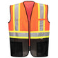 Portwest US395 Frisco Hi-Vis X Back Contrast Executive Vest - Orange