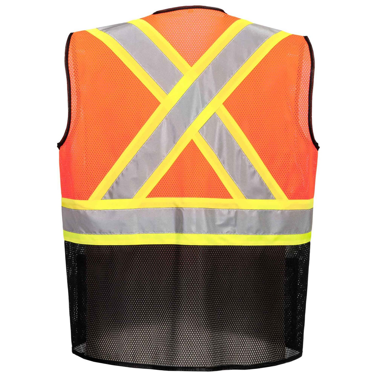 Portwest US395 Frisco Hi-Vis X Back Contrast Executive Vest - Orange