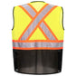 Portwest US395 Frisco Hi-Vis X Back Contrast Executive Vest - Safety Yellow