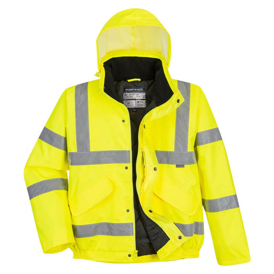 Portwest US463 Type R Class 3 Hi-Vis Bomber Jacket - Yellow