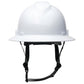 Pyramex HPT256160V Ridgeline T2 Vented Full Brim Hard Hat - 6-Point Ratchet Suspension - White