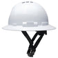 Pyramex HPT256160V Ridgeline T2 Vented Full Brim Hard Hat - 6-Point Ratchet Suspension - White