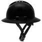 Pyramex HPT256160V Ridgeline T2 Vented Full Brim Hard Hat - 6-Point Ratchet Suspension - Black