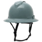 Pyramex HPT256160V Ridgeline T2 Vented Full Brim Hard Hat - 6-Point Ratchet Suspension - Slate Gray
