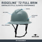 Pyramex HPT256160V Ridgeline T2 Vented Full Brim Hard Hat - 6-Point Ratchet Suspension - Slate Gray