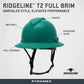 Pyramex HPT256160V Ridgeline T2 Vented Full Brim Hard Hat - 6-Point Ratchet Suspension - Green