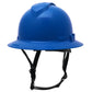 Pyramex HPT256160V Ridgeline T2 Vented Full Brim Hard Hat - 6-Point Ratchet Suspension - Blue