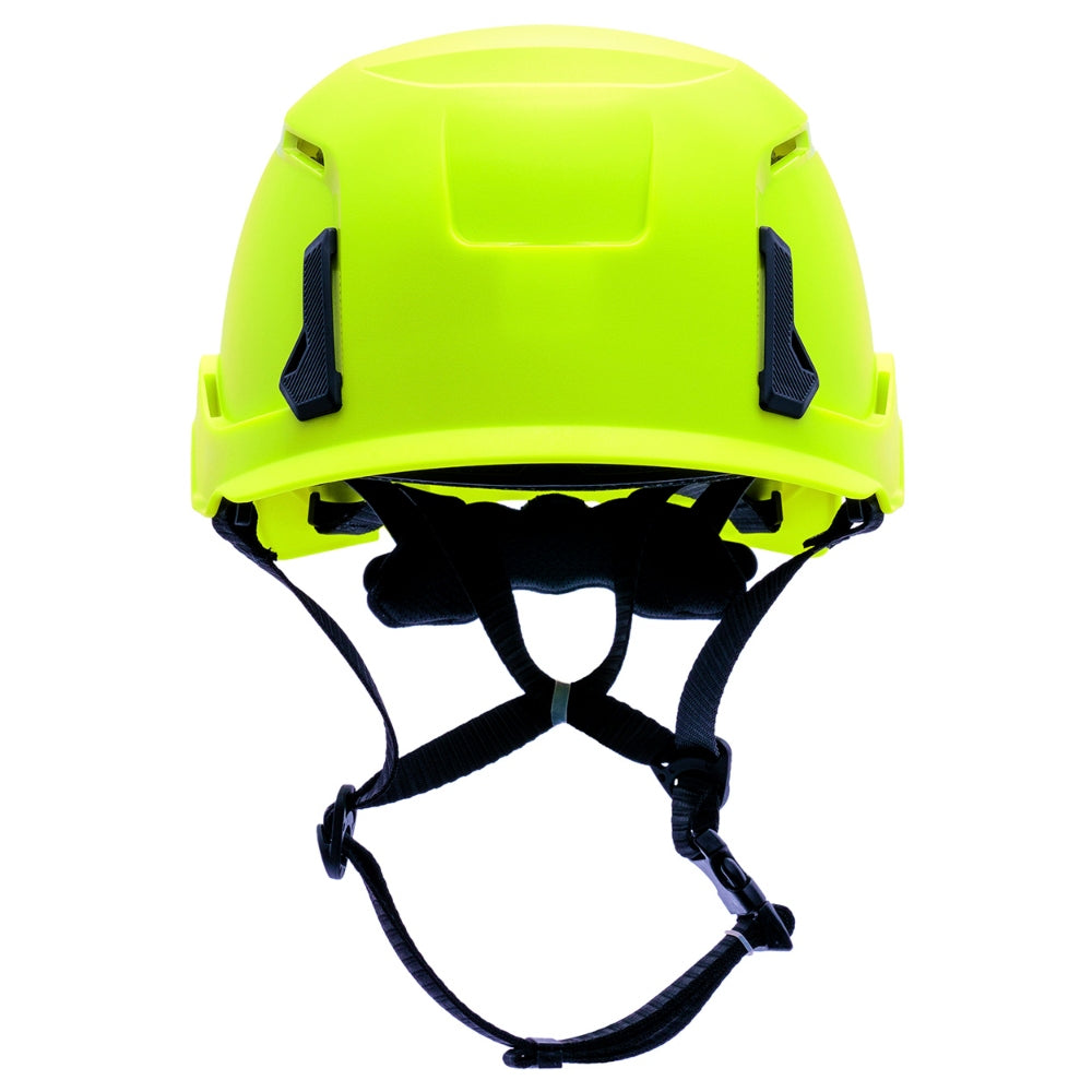 Pyramex HPT261131V SL T2 Vented Safety Helmet - Ratchet Suspension - Yellow/Lime