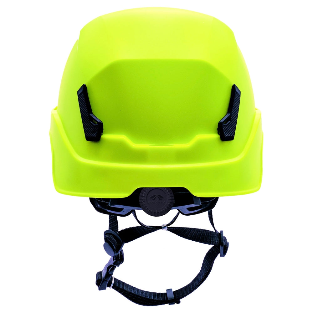 Pyramex HPT261131V SL T2 Vented Safety Helmet - Ratchet Suspension - Yellow/Lime