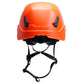 Pyramex HPT261131V SL T2 Vented Safety Helmet - Ratchet Suspension - Orange