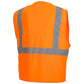 Pyramex RVHL2910 Type R Class 2 Solid Safety Vest - Orange