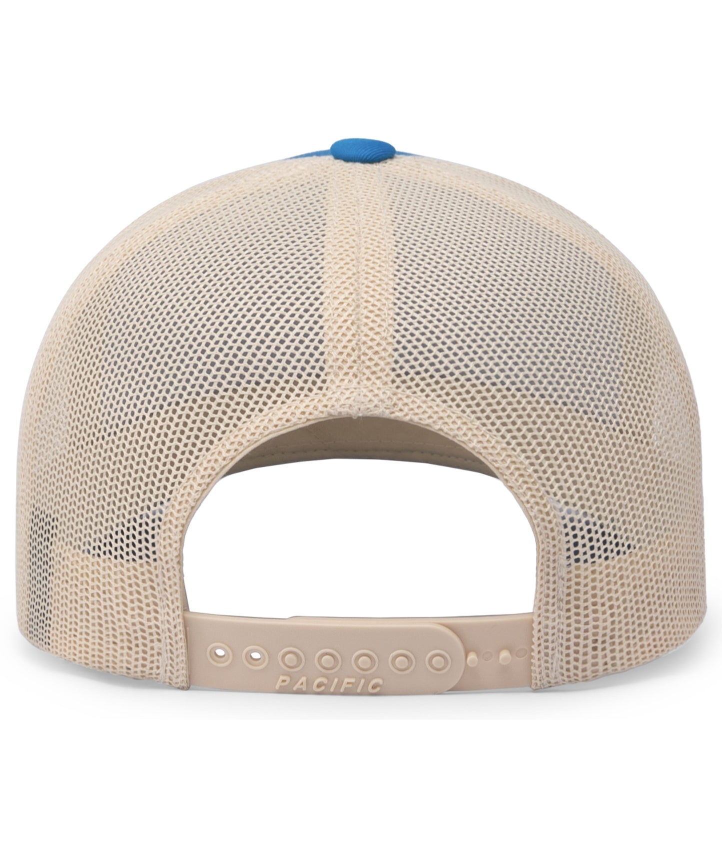 Pacific Headwear Trucker Snapback Cap -  Panther Teal/Beige/Panther Teal