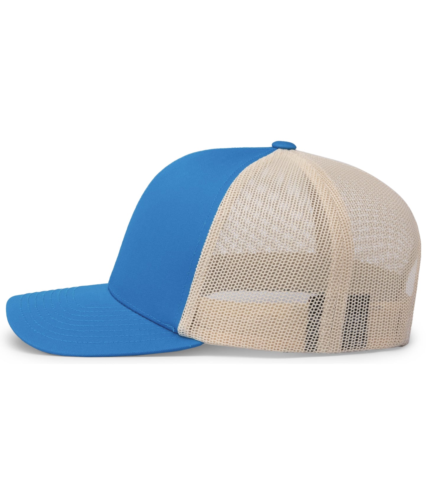 Pacific Headwear Trucker Snapback Cap -  Panther Teal/Beige/Panther Teal