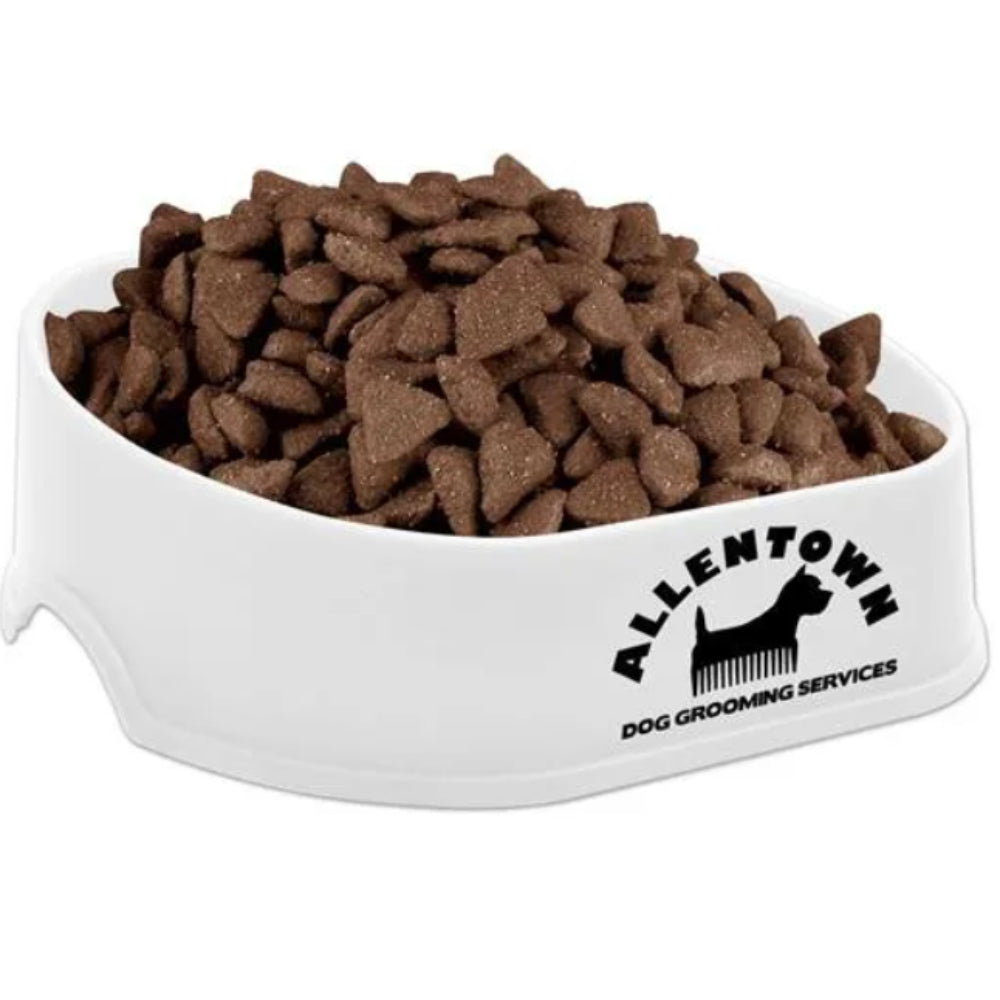 Promo Happy Dog Pet Bowl - White