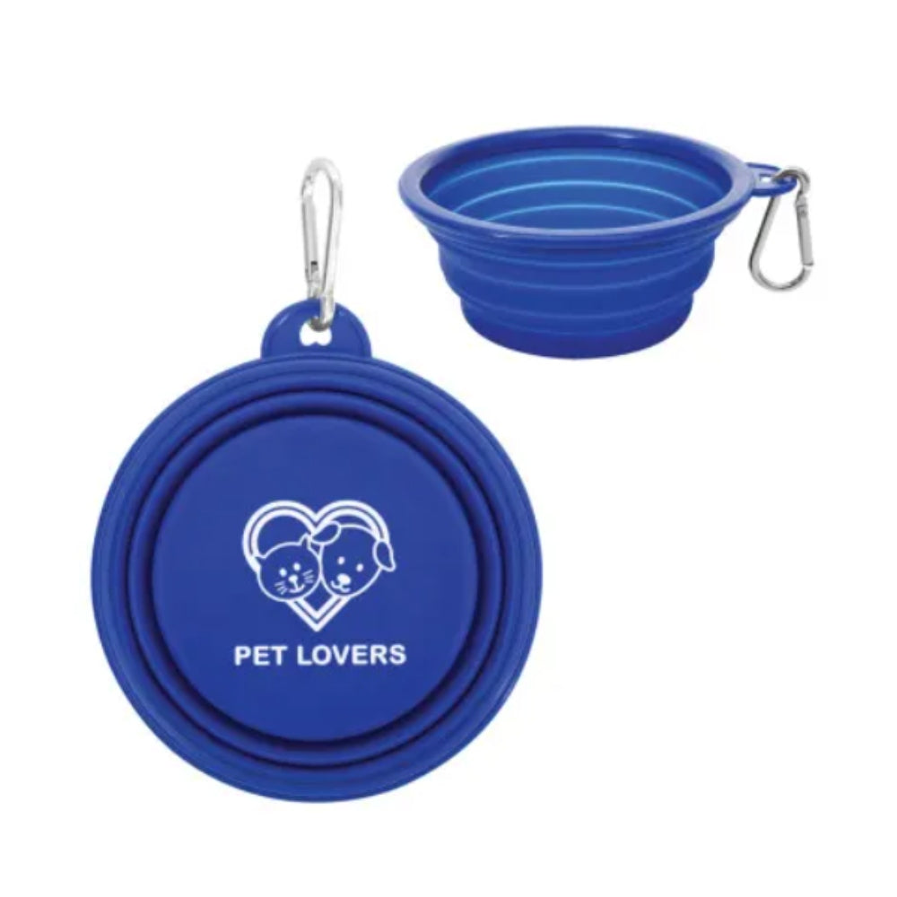 Promotional Collapsible Pet Bowl - Blue