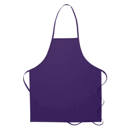 Deluxe Bib Apron (no pockets) - Purple